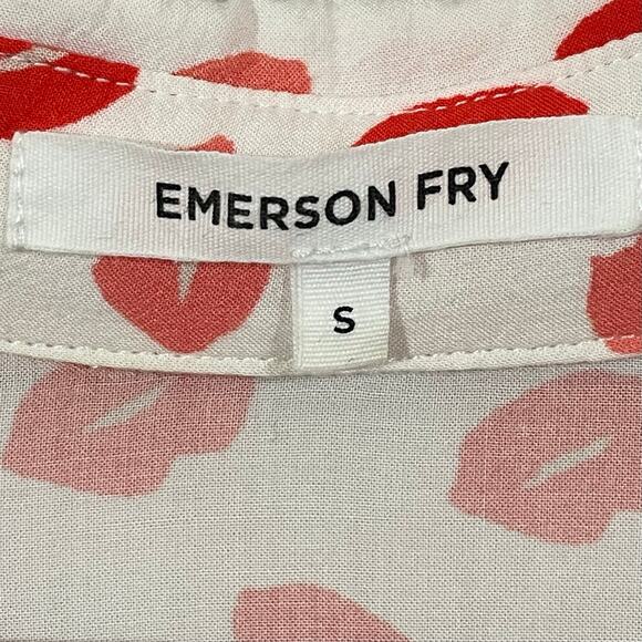 Emerson Fry Ribbons Blouse - Lipstick - Small - Picture 8 of 11